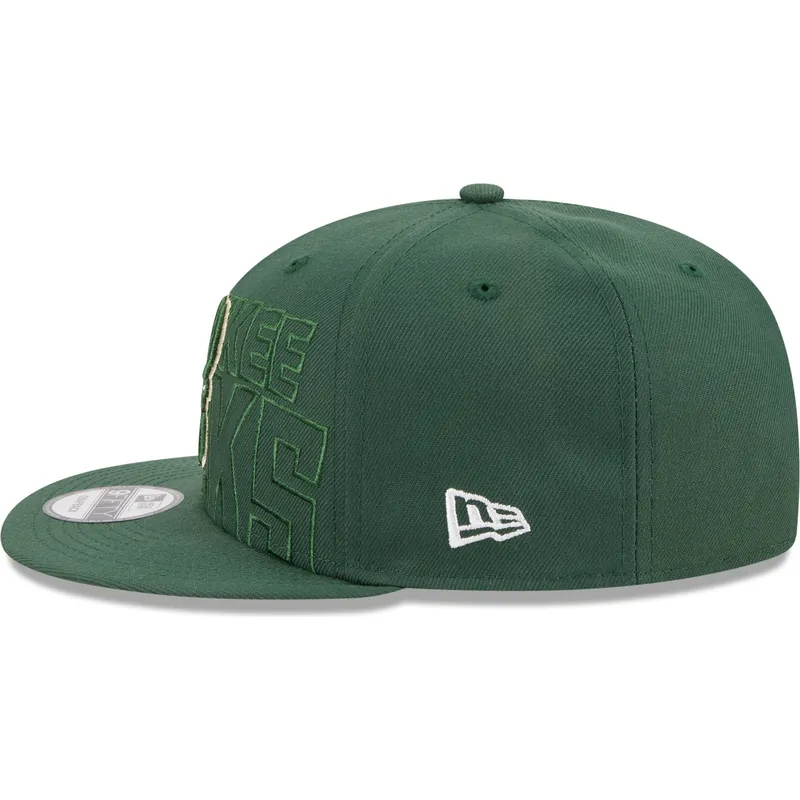 cappelli-piatta-verde-snapback-9fifty-draft-edition-2023-dei-milwaukee-bucks-nba-di-new-era