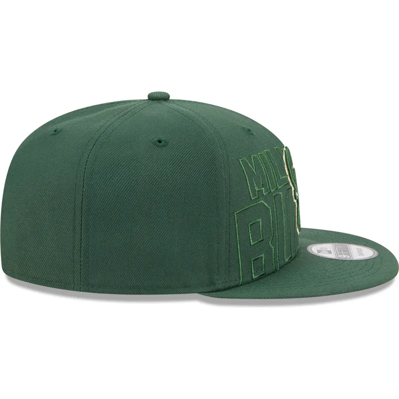 cappelli-piatta-verde-snapback-9fifty-draft-edition-2023-dei-milwaukee-bucks-nba-di-new-era