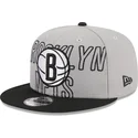 cappello-piatto-grigio-e-nero-snapback-9fifty-draft-edition-2023-di-brooklyn-nets-nba-di-new-era