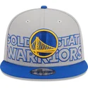 cappelli-piatta-grigio-snapback-9fifty-draft-edition-2023-dei-golden-state-warriors-nba-di-new-era