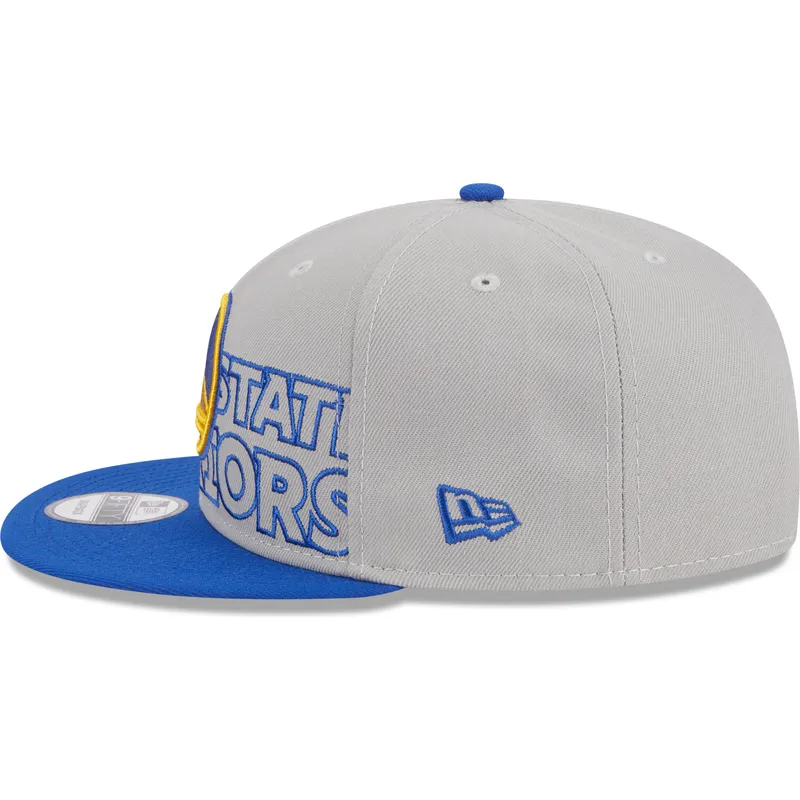 cappelli-piatta-grigio-snapback-9fifty-draft-edition-2023-dei-golden-state-warriors-nba-di-new-era