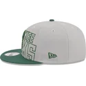 cappello-piatto-grigio-e-verde-snapback-9fifty-draft-edition-2023-di-milwaukee-bucks-nba-di-new-era