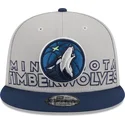 cappelli-piatta-grigio-snapback-9fifty-draft-edition-2023-dei-minnesota-timberwolves-nba-di-new-era