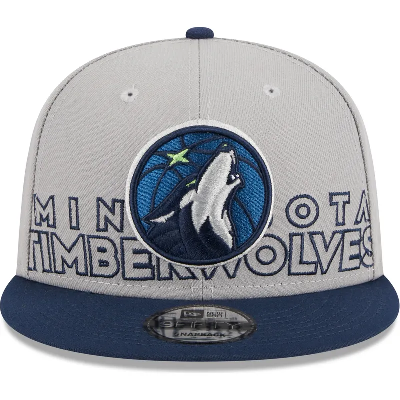 cappelli-piatta-grigio-snapback-9fifty-draft-edition-2023-dei-minnesota-timberwolves-nba-di-new-era