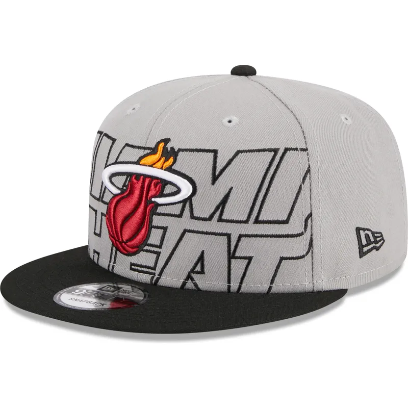 cappelli-piatta-grigio-snapback-9fifty-draft-edition-2023-dei-miami-heat-nba-di-new-era
