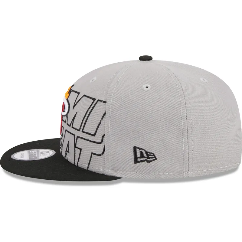 cappelli-piatta-grigio-snapback-9fifty-draft-edition-2023-dei-miami-heat-nba-di-new-era