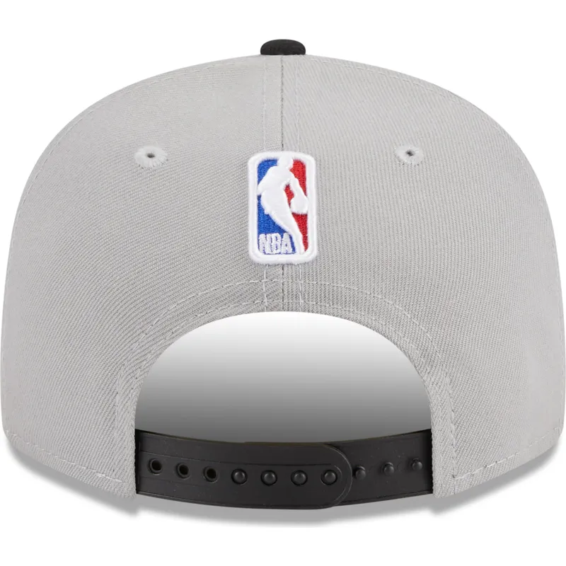 cappello-piatto-grigio-e-nero-snapback-9fifty-draft-edition-2023-di-portland-trail-blazers-nba-di-new-era