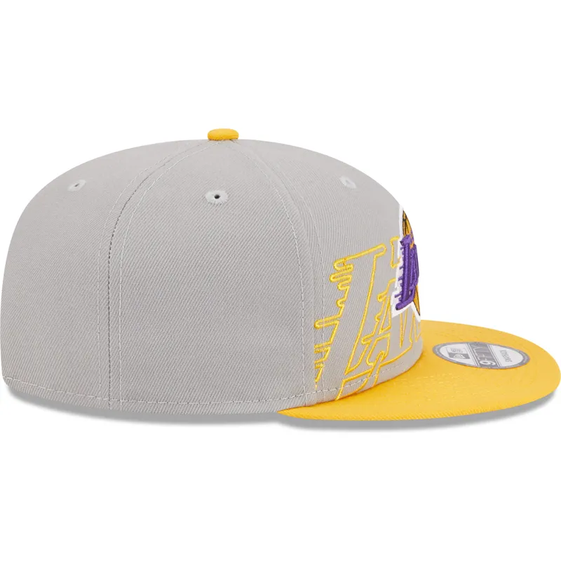 cappelli-piatta-grigio-snapback-9fifty-draft-edition-2023-dei-los-angeles-lakers-nba-di-new-era