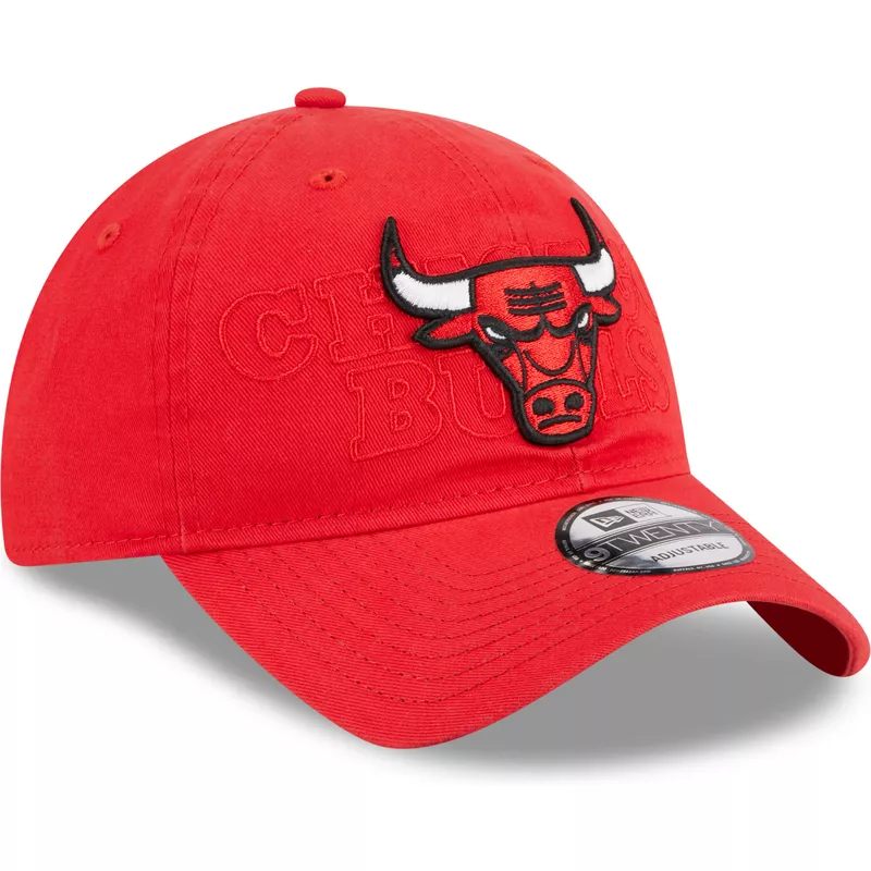 new-era-curved-brim-9twenty-draft-edition-2023-chicago-bulls-nba-red-adjustable-cap