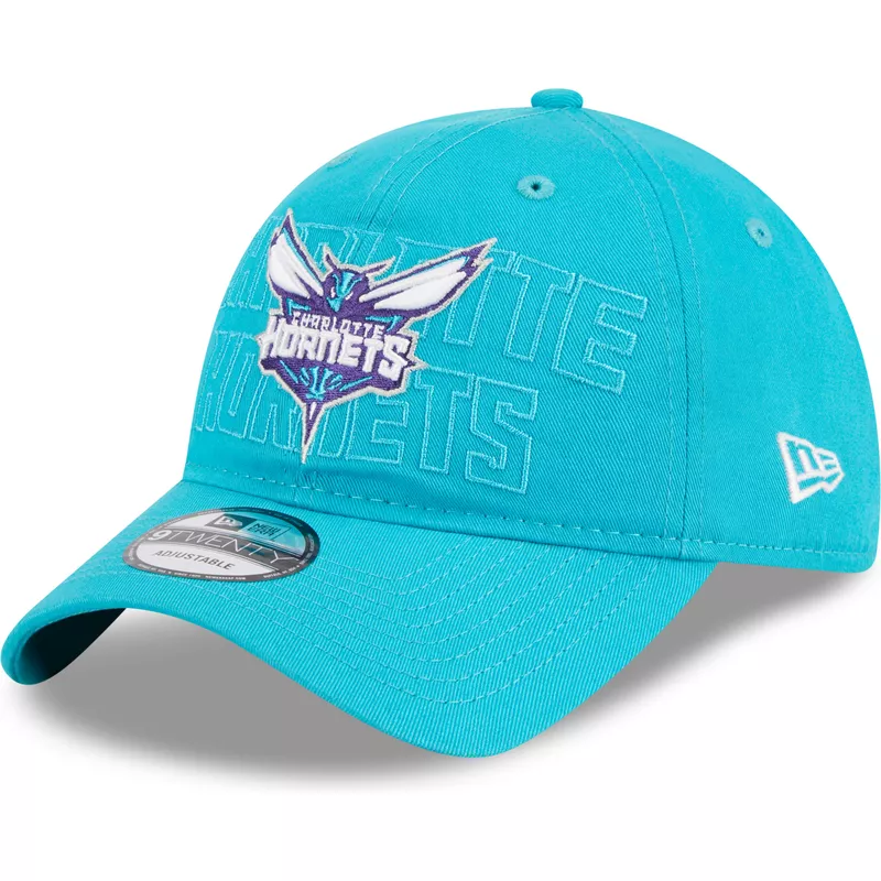 new-era-curved-brim-9twenty-draft-edition-2023-charlotte-hornets-nba-blue-adjustable-cap