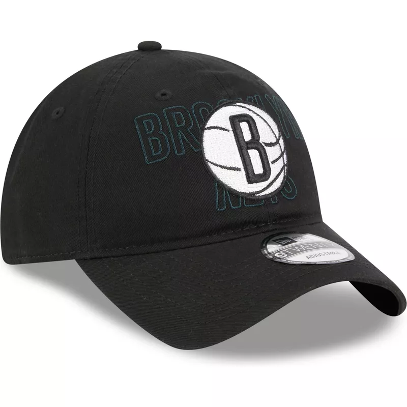 new-era-curved-brim-9twenty-draft-edition-2023-brooklyn-nets-nba-black-adjustable-cap