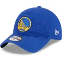 cappellino-curvo-blu-regolabile-9twenty-draft-edition-2023-di-golden-state-warriors-nba-di-new-era