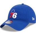 cappelli-curva-blu-cinghia-regolabile-9twenty-draft-edition-2023-dei-philadelphia-76ers-nba-di-new-era