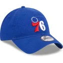 cappelli-curva-blu-cinghia-regolabile-9twenty-draft-edition-2023-dei-philadelphia-76ers-nba-di-new-era