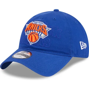 Cappellino curvo blu regolabile 9TWENTY Draft Edition 2023 dei New York Knicks NBA di New Era