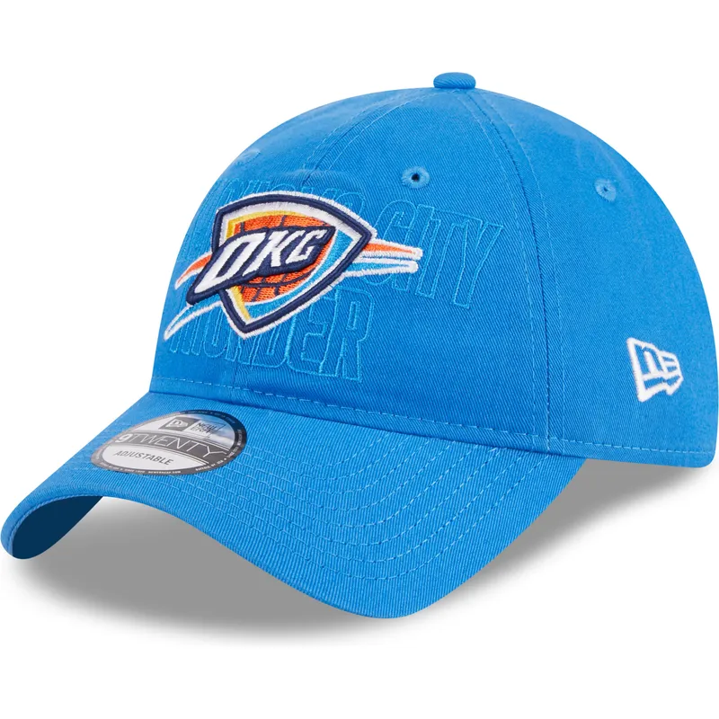 cappellino-curvo-blu-regolabile-9twenty-draft-edition-2023-di-oklahoma-city-thunder-nba-di-new-era