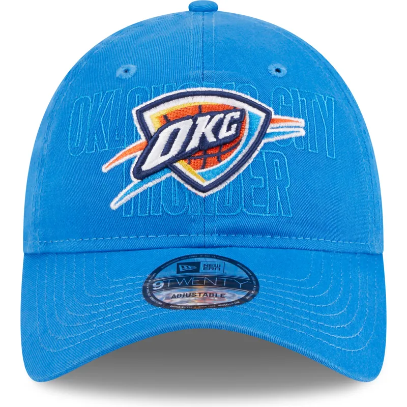 cappellino-curvo-blu-regolabile-9twenty-draft-edition-2023-di-oklahoma-city-thunder-nba-di-new-era