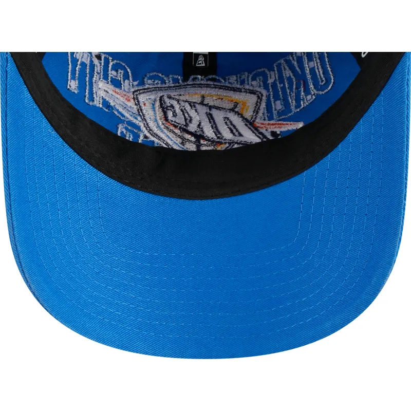 cappellino-curvo-blu-regolabile-9twenty-draft-edition-2023-di-oklahoma-city-thunder-nba-di-new-era