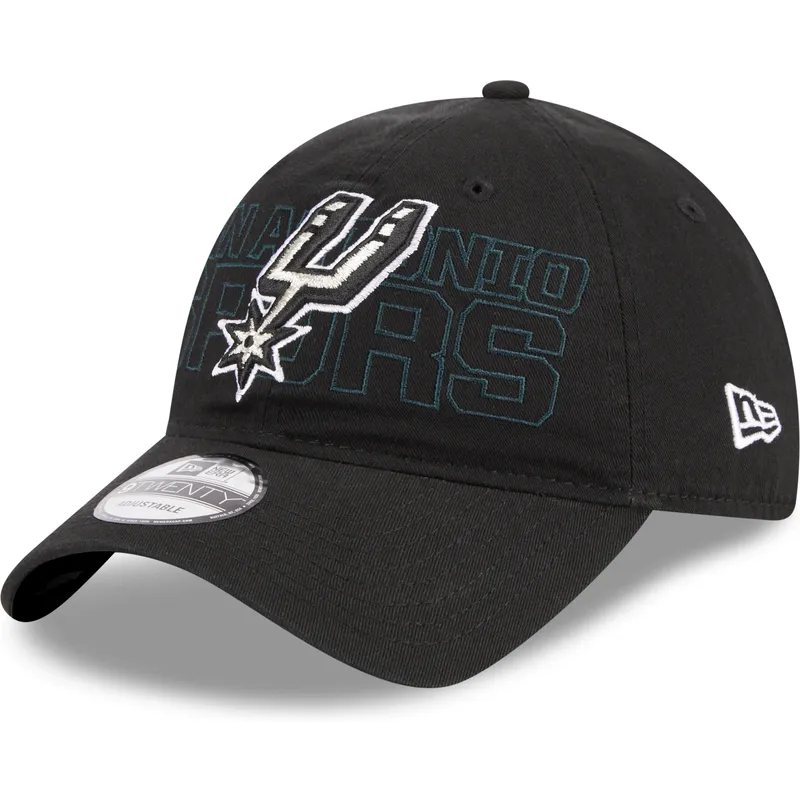 cappelli-curva-nero-cinghia-regolabile-9twenty-draft-edition-2023-dei-san-antonio-spurs-nba-di-new-era