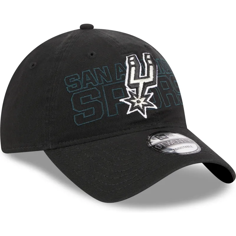 cappelli-curva-nero-cinghia-regolabile-9twenty-draft-edition-2023-dei-san-antonio-spurs-nba-di-new-era