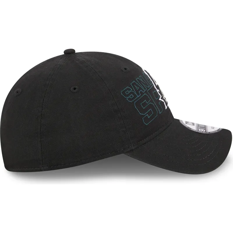 cappelli-curva-nero-cinghia-regolabile-9twenty-draft-edition-2023-dei-san-antonio-spurs-nba-di-new-era