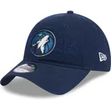 cappellino-curvo-blu-marino-regolabile-9twenty-draft-edition-2023-di-minnesota-timberwolves-nba-di-new-era