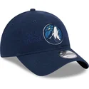 cappellino-curvo-blu-marino-regolabile-9twenty-draft-edition-2023-di-minnesota-timberwolves-nba-di-new-era