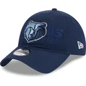 cappellino-curvo-blu-marino-regolabile-9twenty-draft-edition-2023-di-memphis-grizzlies-nba-di-new-era