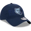 cappellino-curvo-blu-marino-regolabile-9twenty-draft-edition-2023-di-memphis-grizzlies-nba-di-new-era