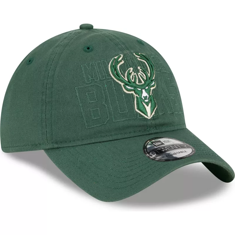 new-era-curved-brim-9twenty-draft-edition-2023-milwaukee-bucks-nba-green-adjustable-cap