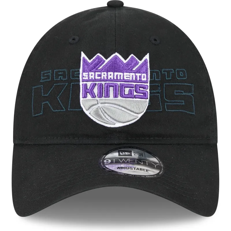 cappelli-curva-nero-cinghia-regolabile-9twenty-draft-edition-2023-dei-sacramento-kings-nba-di-new-era