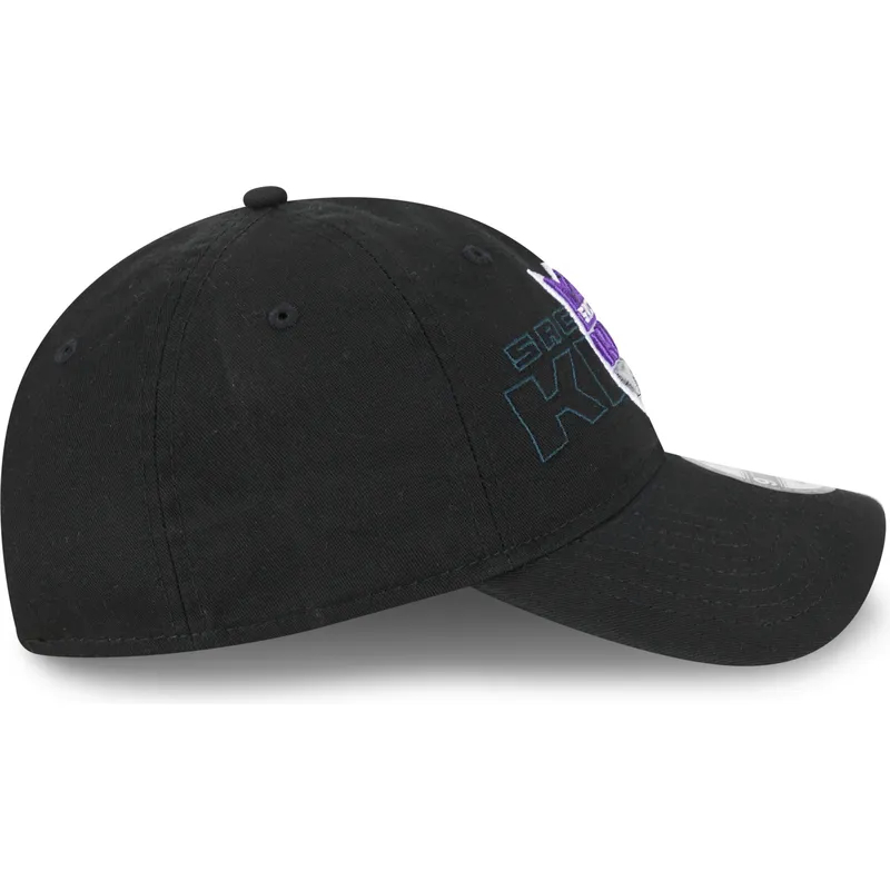 cappelli-curva-nero-cinghia-regolabile-9twenty-draft-edition-2023-dei-sacramento-kings-nba-di-new-era