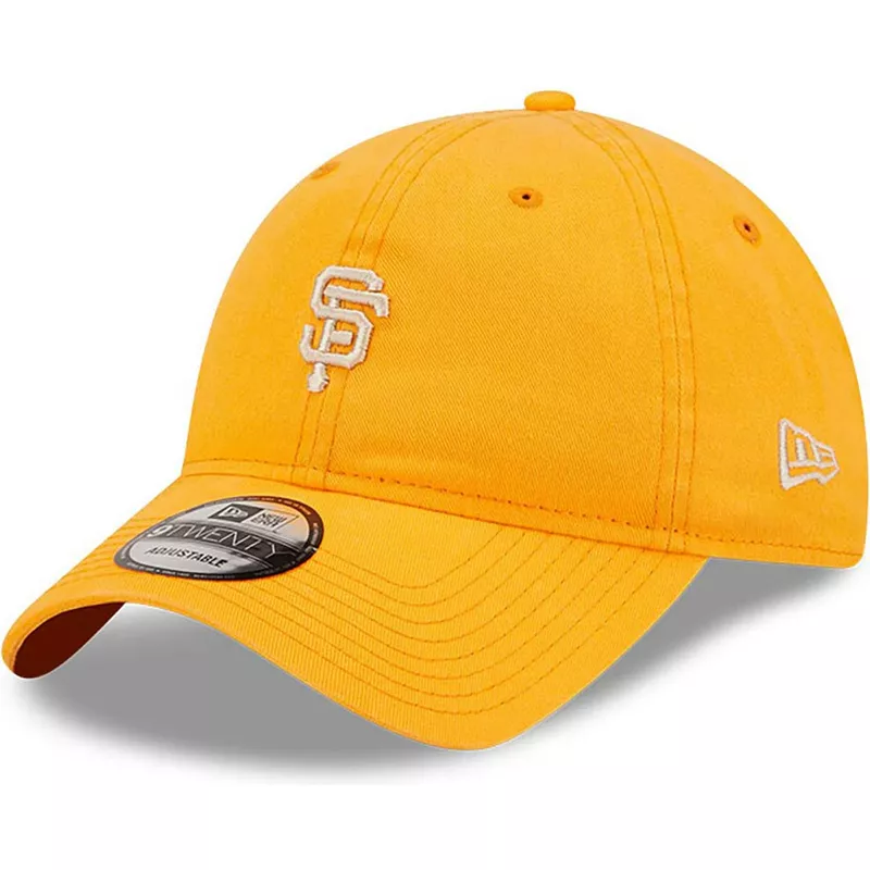 new-era-curved-brim-9twenty-mini-logo-san-francisco-giants-mlb-orange-adjustable-cap