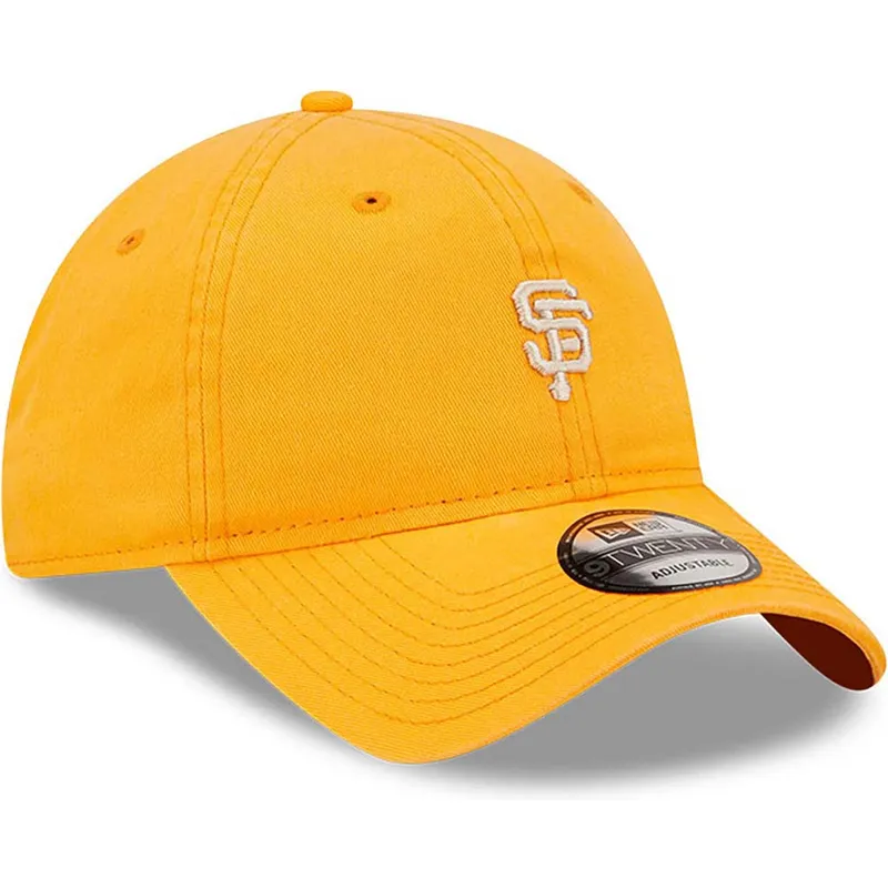 cappellino-visiera-curva-arancione-regolabile-9twenty-mini-logo-di-san-francisco-giants-mlb-di-new-era