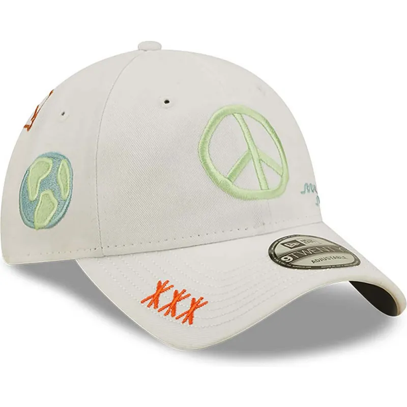 cappelli-curva-bianco-cinghia-regolabile-9twenty-di-new-era