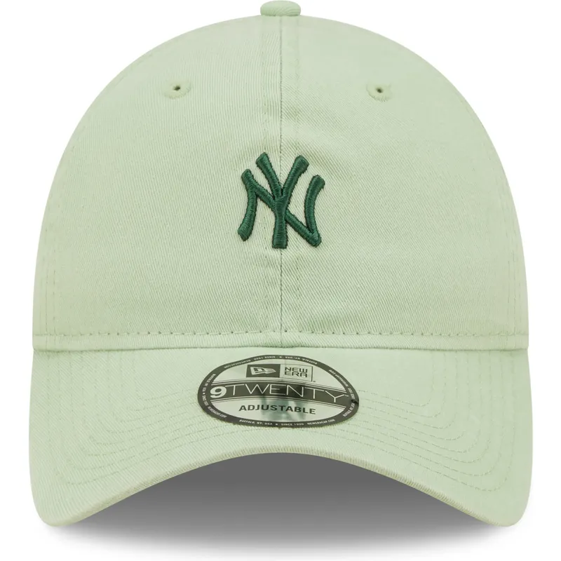 cappelli-curva-verde-cinghia-regolabile-claro-9twenty-mini-dei-new-york-yankees-mlb-di-new-era