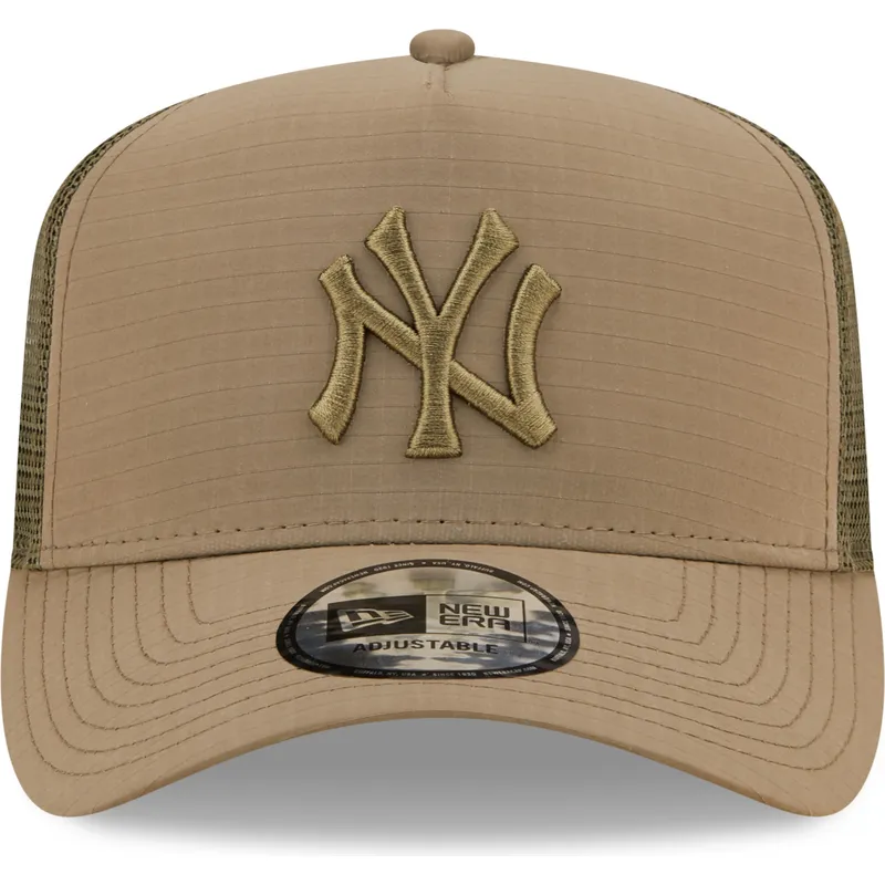 cappelli-curva-verde-snapback-a-frame-tech-ripstop-dei-new-york-yankees-mlb-di-new-era