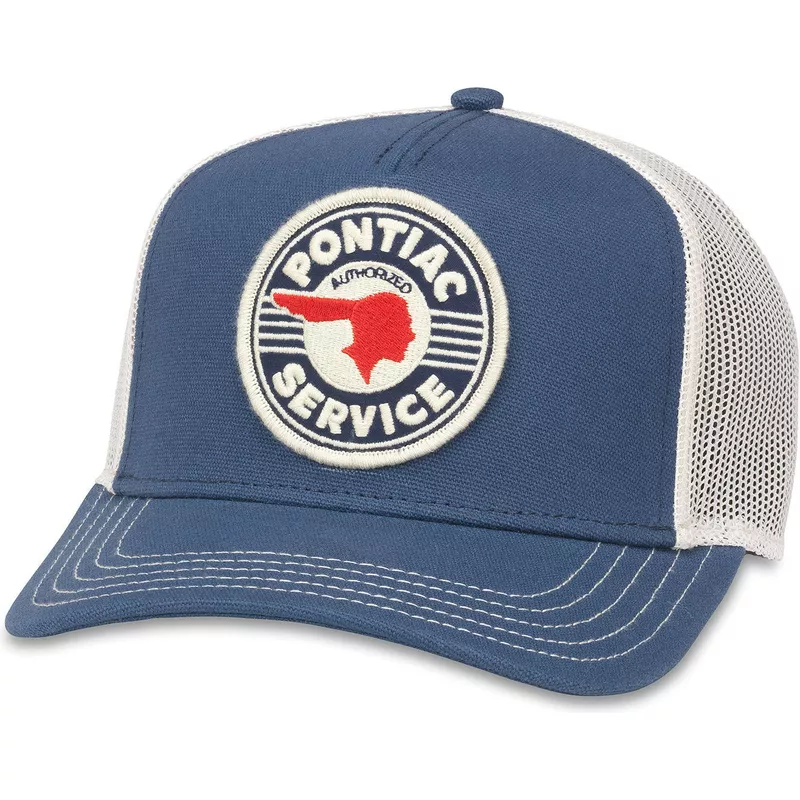 american-needle-pontiac-authorized-service-valin-blue-and-white-snapback-trucker-hat