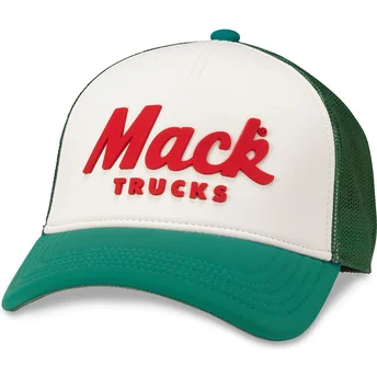 Cappello trucker bianco e verde snapback Mack Trucks Riptide Valin di American Needle