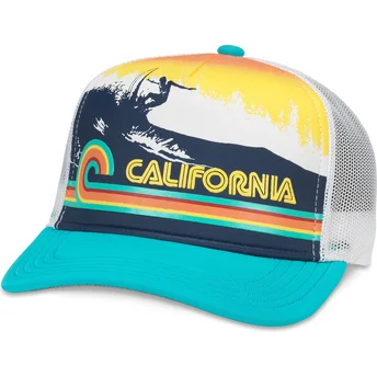 Cappellino trucker blu snapback California Riptide Valin di American Needle
