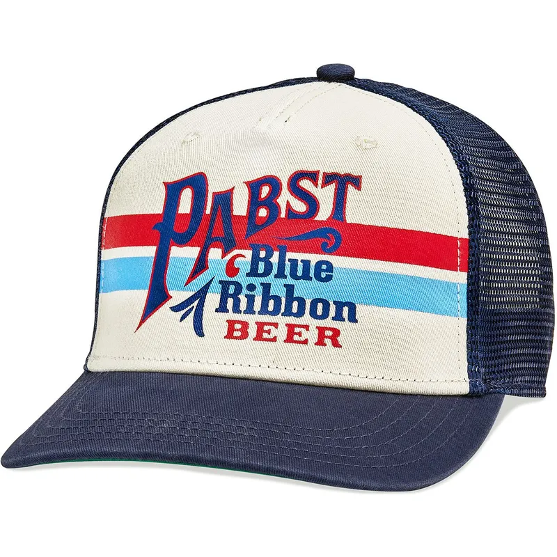 cappellino-trucker-beige-e-blu-navy-snapback-pabst-blue-ribbon-sinclair-di-american-needle