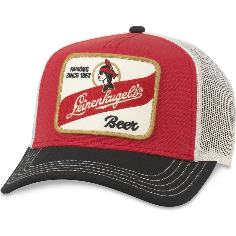 cappello-trucker-rosso-bianco-e-nero-snapback-leinenkugel-s-beer-valin-di-american-needle