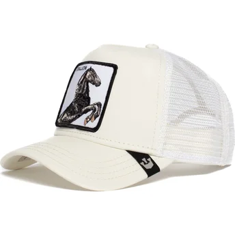 berretto-trucker-bianco-cavallo-stallion-di-goorin-bros