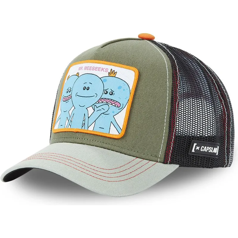cappellino-trucker-verde-mr-meeseeks-mrm1-rick-y-morty-di-capslab