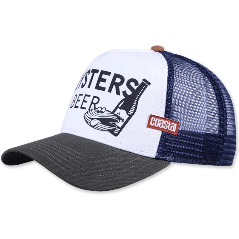 cappellino-trucker-bianco-blu-marino-e-grigio-oysters-beer-hft-di-coastal