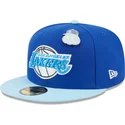 berretto-piatto-blu-aderente-59fifty-the-elements-water-pin-los-angeles-lakers-nba-di-new-era
