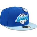 berretto-piatto-blu-aderente-59fifty-the-elements-water-pin-los-angeles-lakers-nba-di-new-era