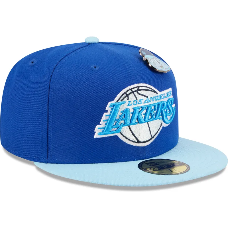 cappelli-piatta-blu-regolato-59fifty-the-elements-water-pin-dei-los-angeles-lakers-nba-di-new-era