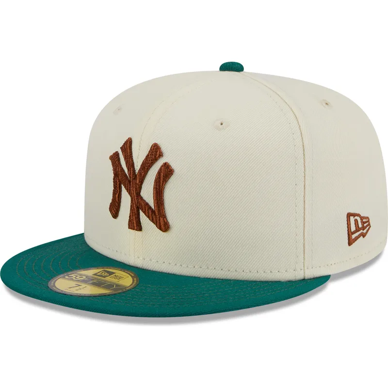 cappelli-piatta-grigio-regolato-marron-59fifty-camp-dei-new-york-yankees-mlb-di-new-era