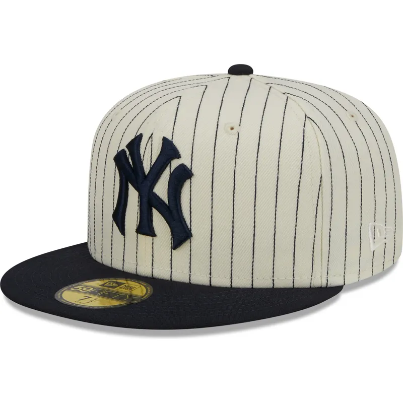 cappelli-piatta-beige-regolato-59fifty-retro-script-dei-new-york-yankees-mlb-di-new-era